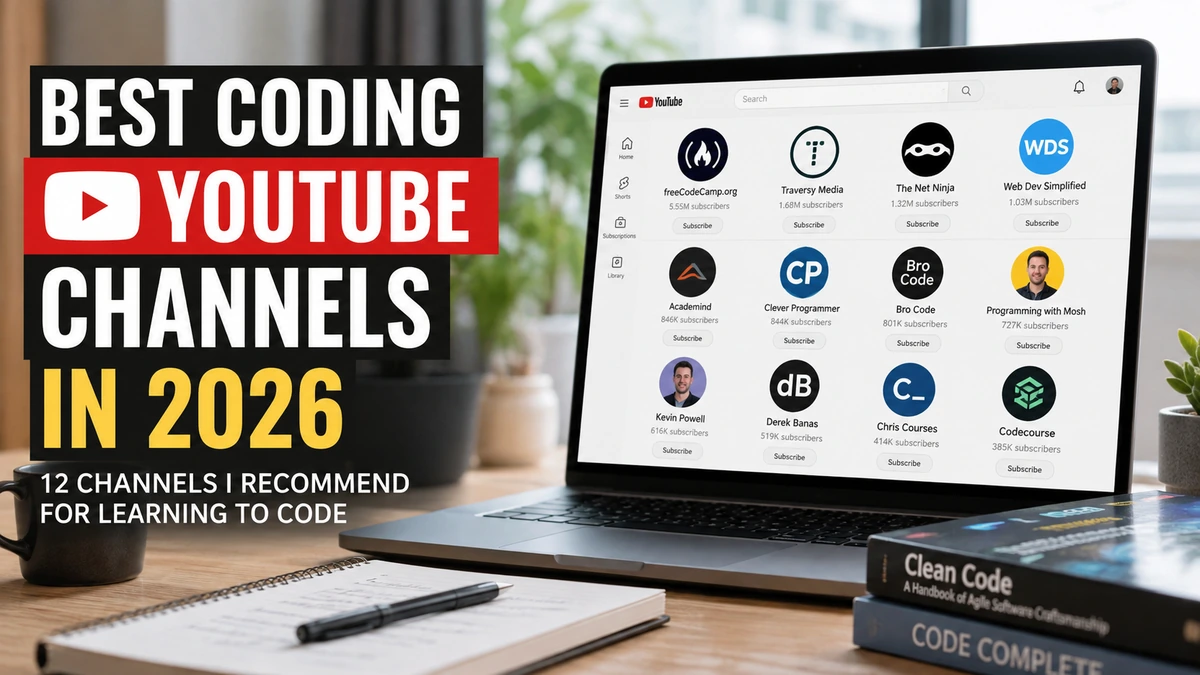 Best Coding YouTube Channels in 2026: 12 Channels I Recommend for Learning to Code