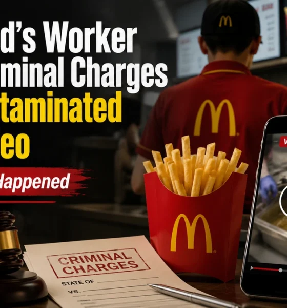 McDonald's Worker Faces Criminal Charges Over Contaminated Food Video