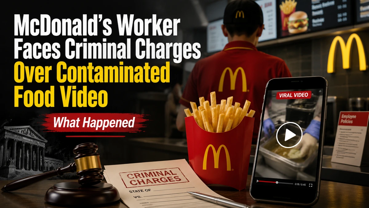 McDonald's Worker Faces Criminal Charges Over Contaminated Food Video