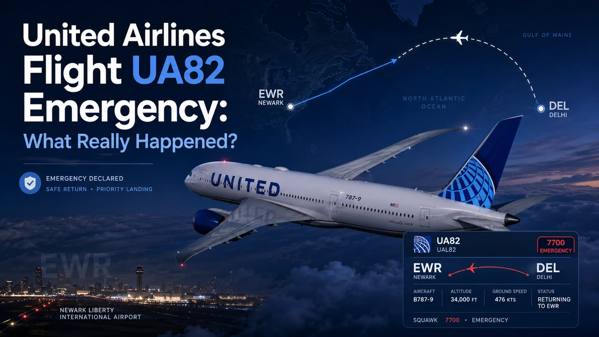 United Airlines Flight UA82 Emergency